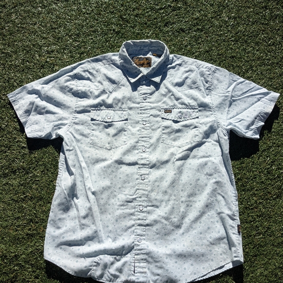 Howler Brothers Light Blue Patterned Shirt - Picture 2 of 7